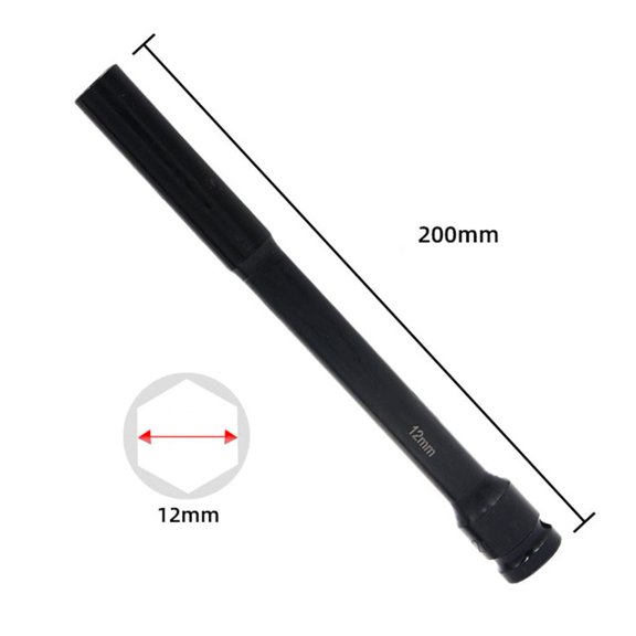 yaaqii 200mm Extended 1/2inch Drive Socket Head Wrench Hex Adapter Spanner Converter