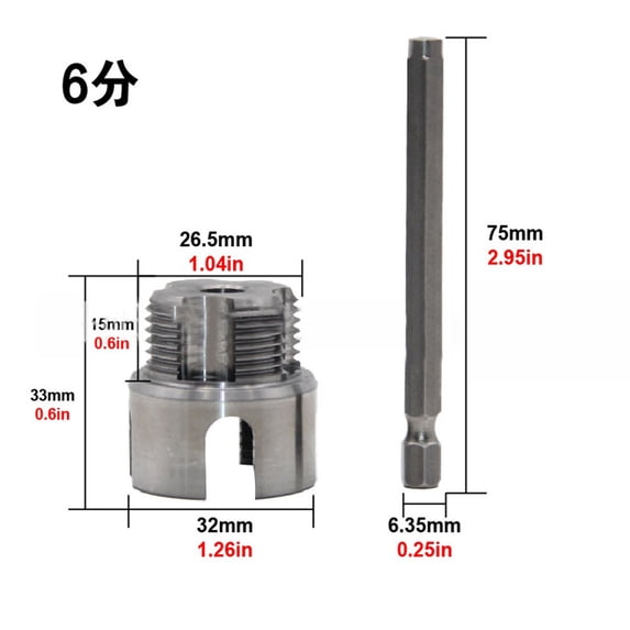 yaaqii 20MM/25MM tapping tool internal thread external thread integrated die water pipe