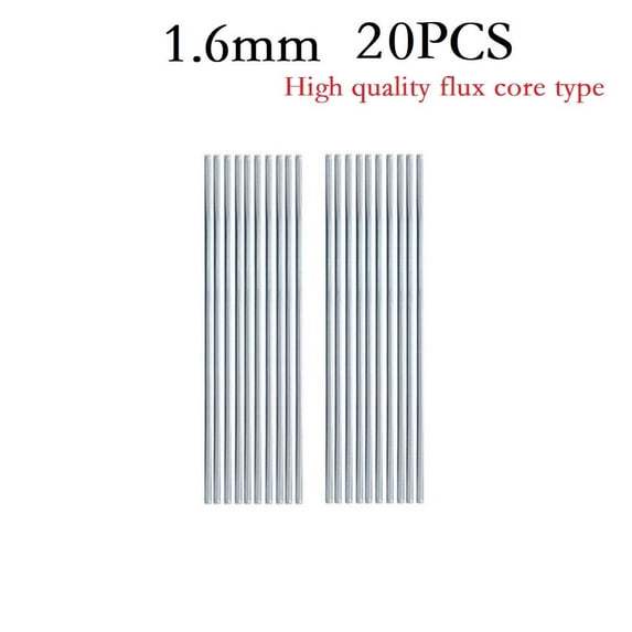 yaaqii 20pc Welding Rods Copper Aluminum Iron Fux Cored Welding Rod Weld Wire