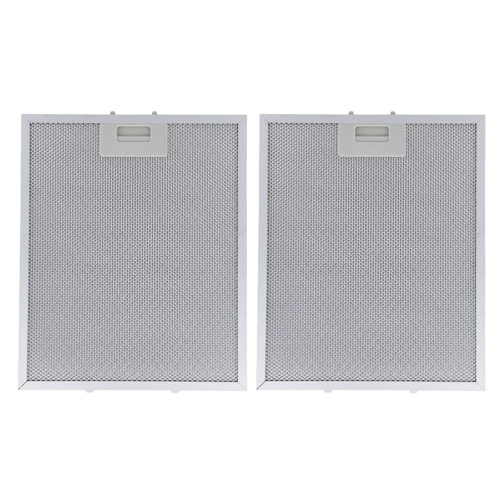 yaaqii 2PCS Aluminum Cooker Hood Filters Metal Mesh Extractor Vent Filter 325x340x9mm