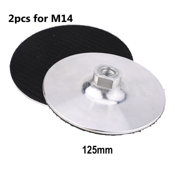 yaaqii 2pcs Aluminum Polishing Backing Pad Pad For M14 Thread Angle Grinder Backer Pad