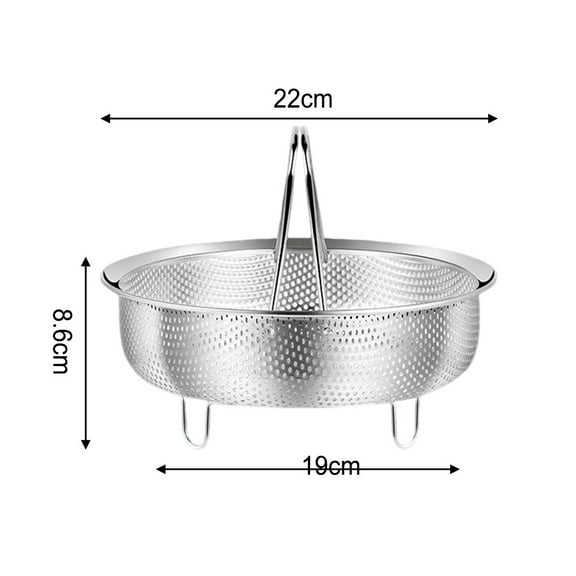 yaaqii 304 Stainless Steel,Steamer Insert for Steam Basket,Cooking Pots,Pressure Cooker
