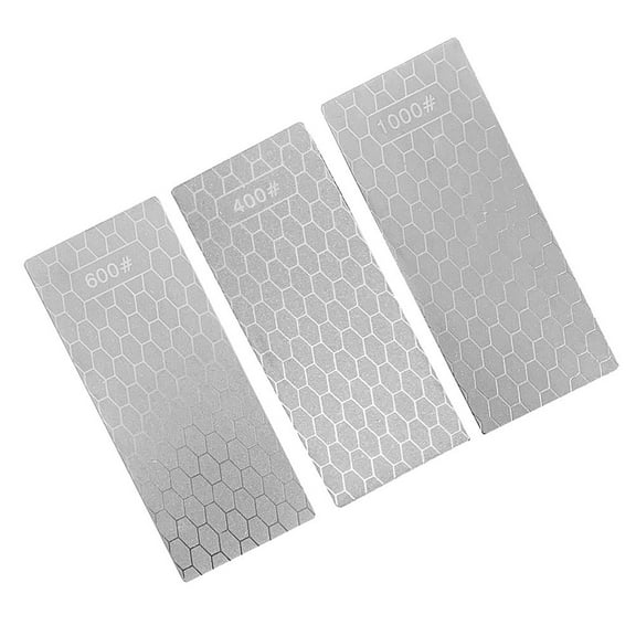 yaaqii 3PCS Diamond ener Plate 400/600/1000 Grit Honing Stone Kit Set