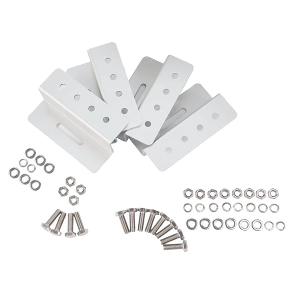 yaaqii 4 Pack Solar Panel Mounting Brackets Aluminum Z Brackets with Screws and Nuts
