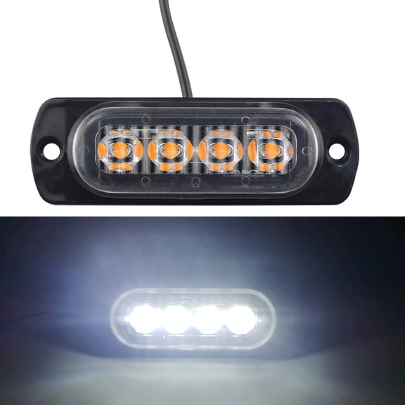 yaaqii 4Leds Car Light Grill Light Car Truck Trailer Beacon Lamp LED Side Light
