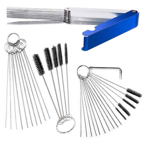 yaaqii 4PCS Cars And Motorcycles Welding Machine Chain, Carburetor Cleaning Brush Tool