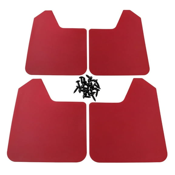 yaaqii 4pcs Fender Mud Car Auto Pickup Truck Plastics Flaps Mudguards Splash Guards