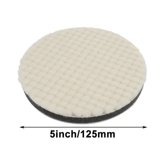 yaaqii 5-7inch Wool Polishing Pads Waxing Buffing Pad for Cars Cleaning Polisher Tool