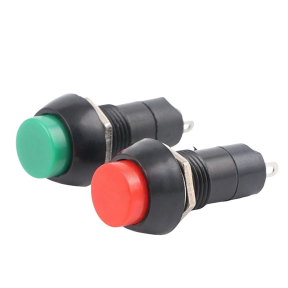 yaaqii 5-pack self-locking push button switches with random colors and multi-function