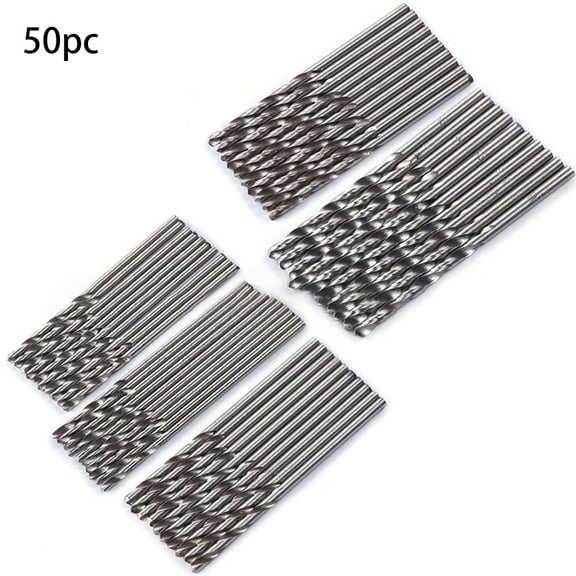 yaaqii 50/60pcs Drill Bits Sets HSS Drill Sets Drill Accessories for Metal Masonry Wood