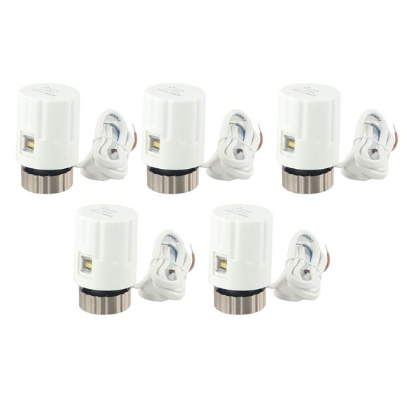 yaaqii 5PCS M30*1.5mm Floor Heating Radiator Valve Visual Electric Electric Actuator
