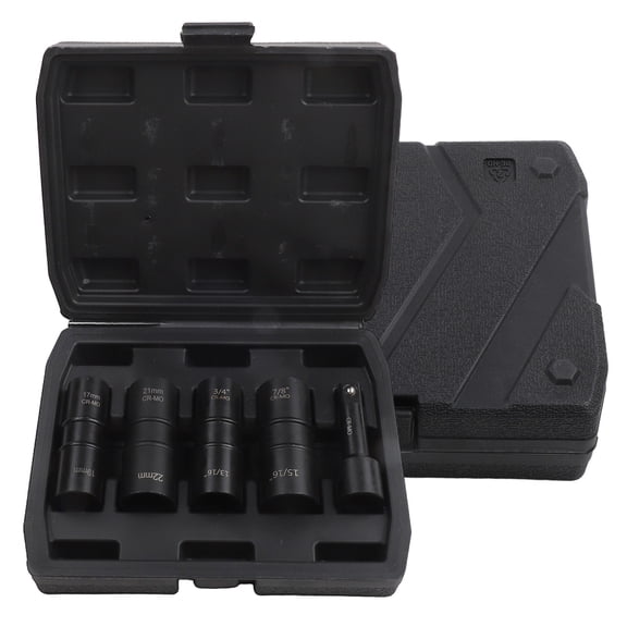 yaaqii 5Pcs 1/2inch Drive for Impact Socket Flip Socket Double Ended Nut Sockets