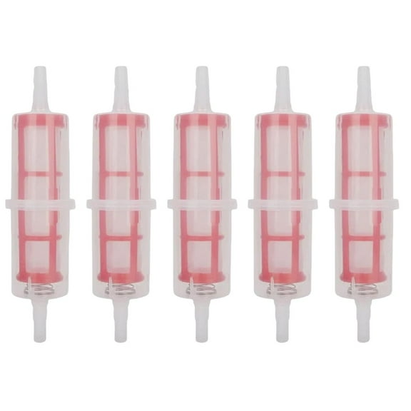 yaaqii 5Pcs Large Inline Diesel Fuel Filter for 8mm-10mm Pipe Hose for most vehicles