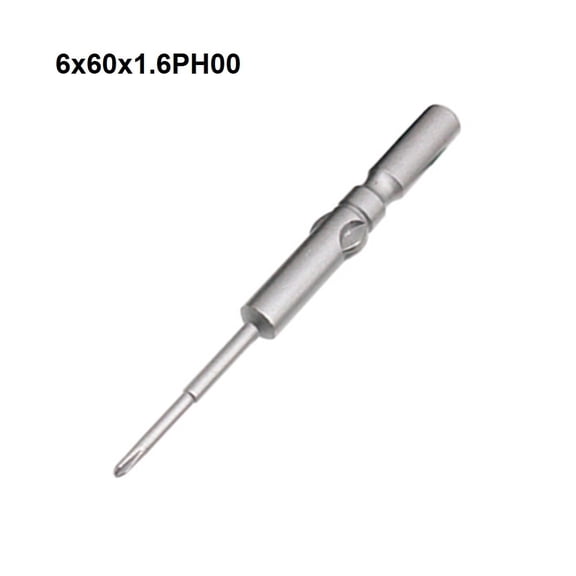 yaaqii 6mm Round Shank PH00 PH0 PH1 Magnetic Electric Cross Screwdriver Bit for 802