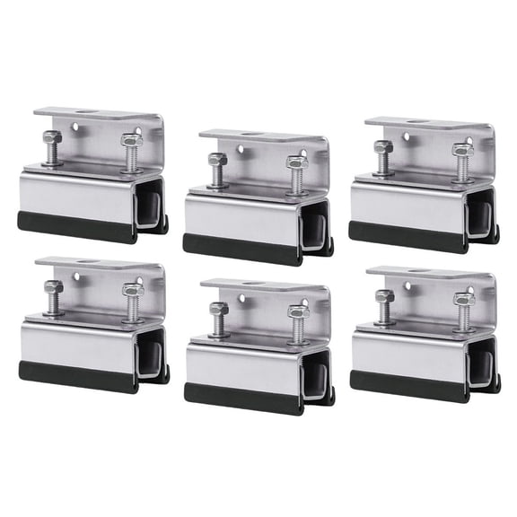 yaaqii 6pcsRV yacht stabilizer roof box fixed stainless steel photovoltaic accessories