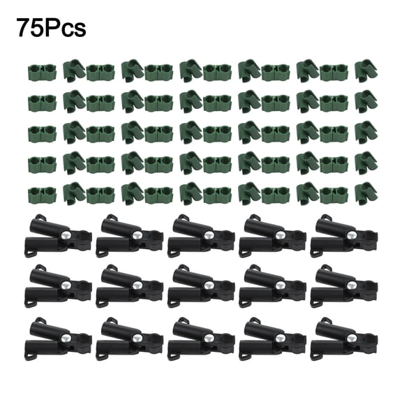 yaaqii 75pcs Adjustable Plant Garden Trellis Connector Buckle Clips Greenhouse 11mm