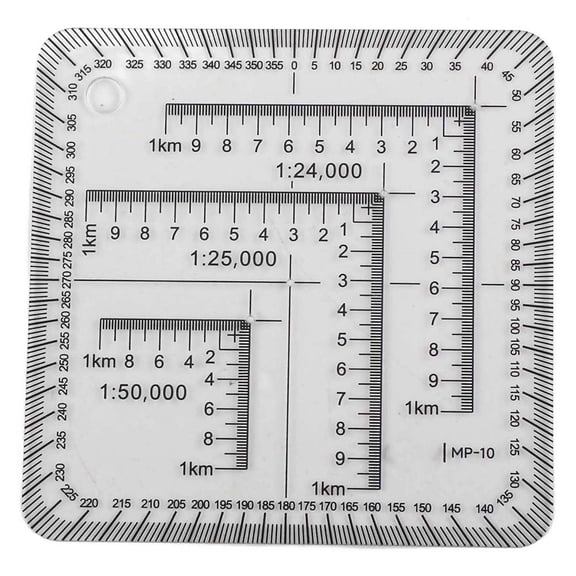 yaaqii 7cm map scale and protractor, suitable for construction engineering measurement