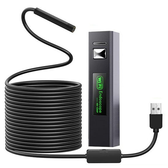 yaaqii 8mm WiFi Industrial Borescope Inspection Camera 1200P HD Car Pipe Camera 5 Meter