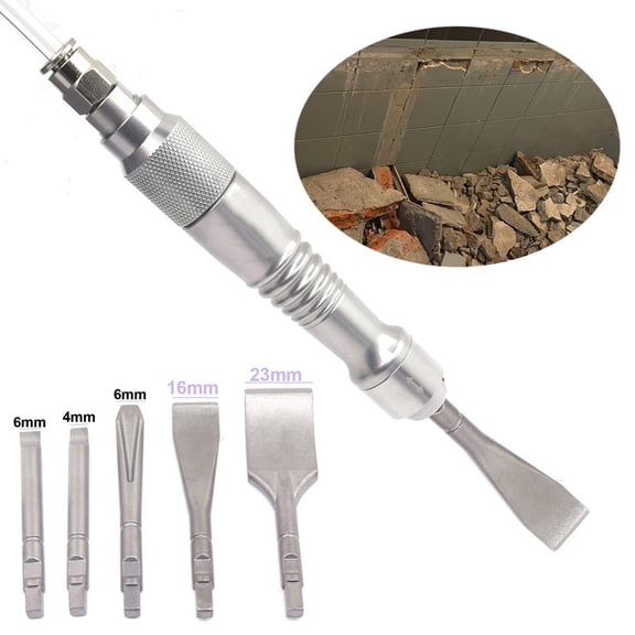 yaaqii Air Scaler Chisel Set Pneumatic Scraper Gouge Chisel Plaster Remove Breaker