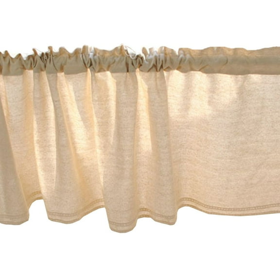 yaaqii Beige Cotton and Linen Half Curtain Stylish Minimalist for Window and Door Decor