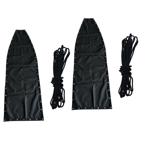 yaaqii Black Replacement Seat Cloth for Textilene Hanging Swing Chair - 64x197x23CM