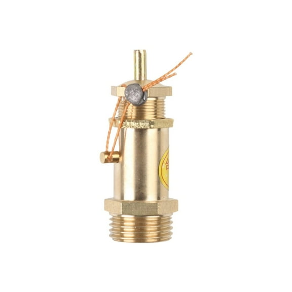 yaaqii Brass Safety Relief Valve for Air Compressors - 120PSI Pressure Regulator