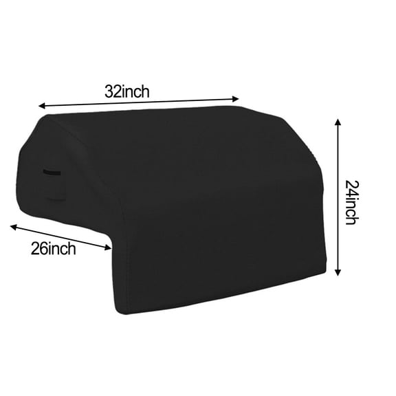 yaaqii Built in BBQ Grill Cover 210D Oxford Fabric Waterproof Dust black