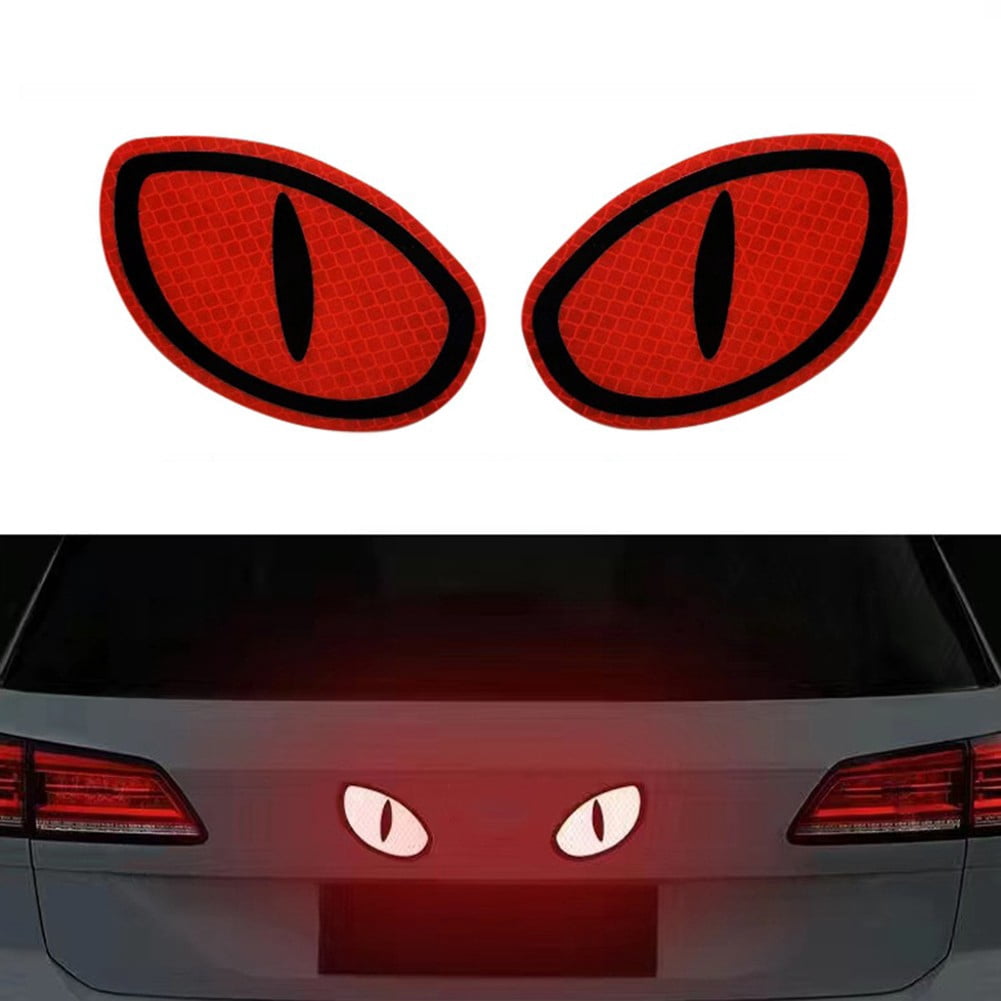 yaaqii Car Reflector Sticker Night Driving Safety Decal Motorcycle Cat ...