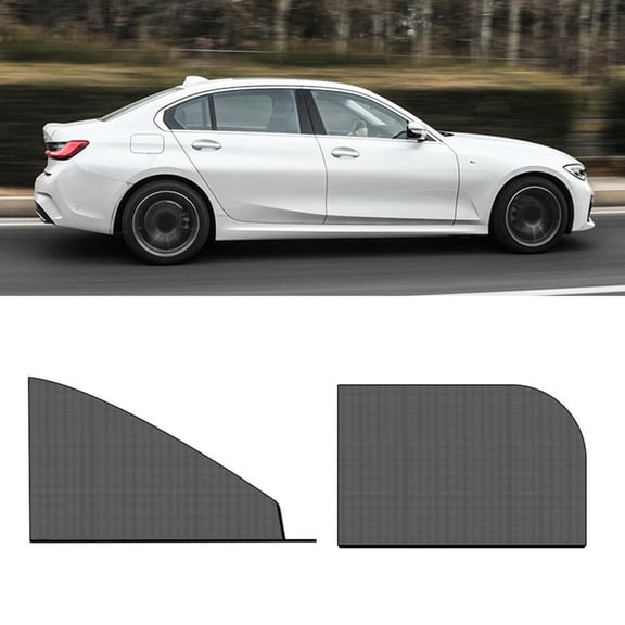 yaaqii Car Side Window Sock Sunshade Visor Net Breathable Sun Shade Mesh Block Curtains