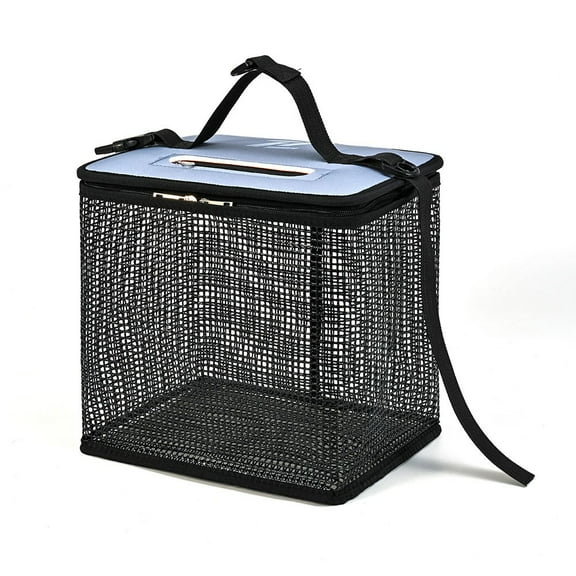 yaaqii Collapsible Floating Fishing Basket Crayfish Catcher Fishing Bait Storage Cage