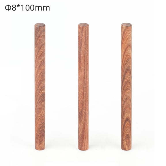 yaaqii Ebony Rosewood Red Sandalwood Log Round Log Round Log Tenon DIY 8/10/12mm