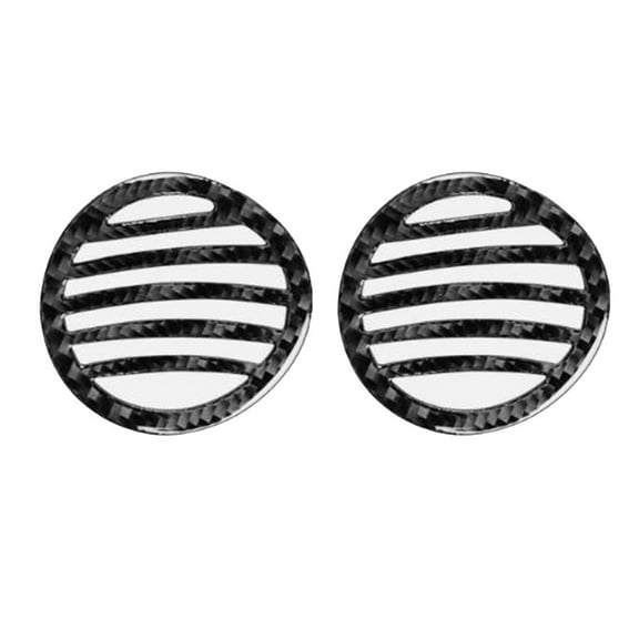 yaaqii For Fiat 500 For Abarth 595 Side Air Vent Outlet Cover Sticker Carbon Fiber