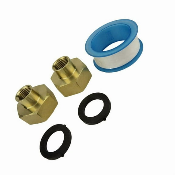 yaaqii Garden Hose Threaded Connector Adapter 1/4" NPT to 3/4" GHT Female Brass