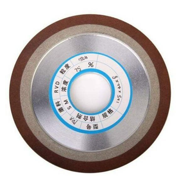 yaaqii Hard Steel 1-Tapered Side Grinding Wheel Polished Alloy 125mm Grit 180