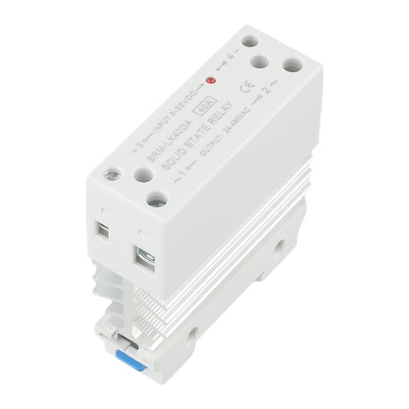 yaaqii Integrated rail solid state relay 40A DC control AC single phase small SSRmodule