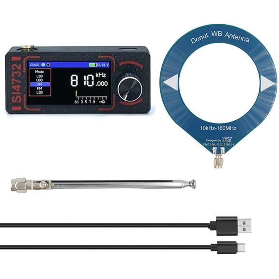 yaaqii Mini SI4732 full band for DSP pocket radio supports FM AM and for SSB modes