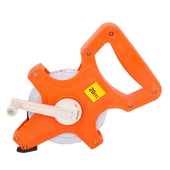 yaaqii Open Reel Fiberglass Tape Yard Measure Inch Metric Scale 20/30/50/100 Meters