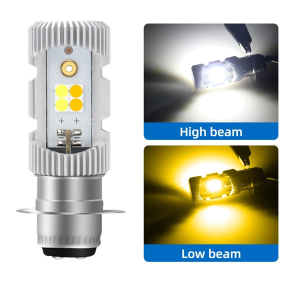 yaaqii P15D LED Headlight Motor 6000K White Lamp LED Bright Motorcycle 12V Bulb