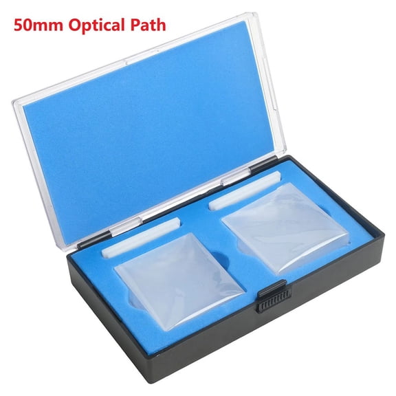 yaaqii Pack of 2 Optical Path 50mm Quartz Cuvette Suitablefor 751/722 Spectrophotometer