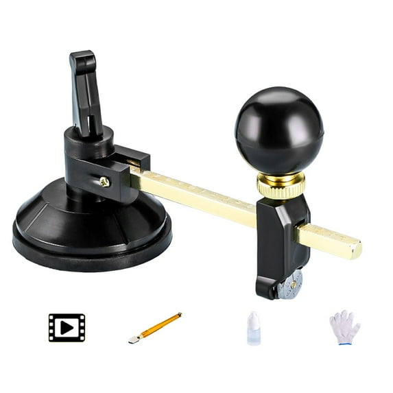yaaqii Professional Glass Circle Cutter:for Precision Cutting Tool for Hobbyists &