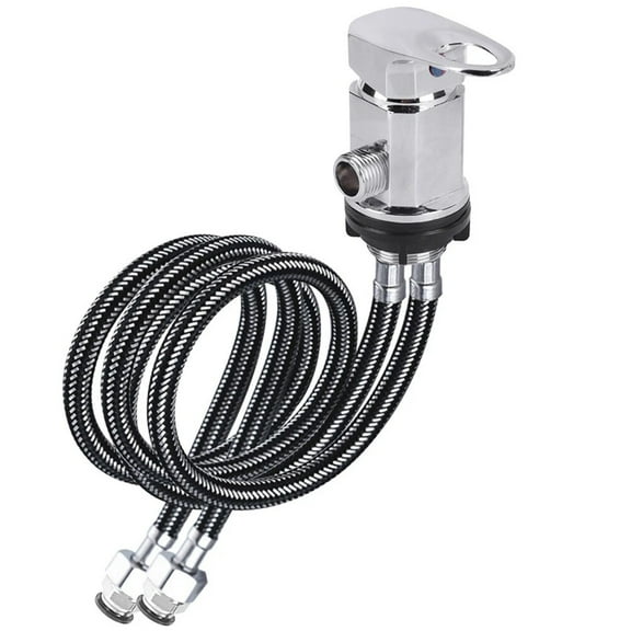 yaaqii RV Shower Mixing Valve with 80CM Push-in Tailpipe Outlet G1/2 Camper Accessories