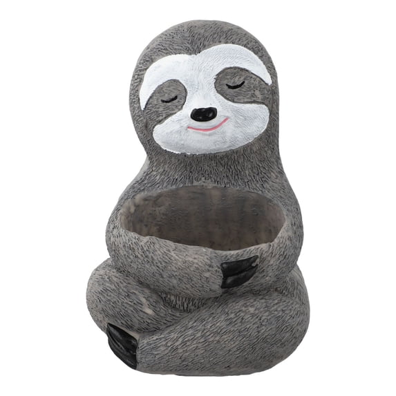 yaaqii Resin Sloth Succulent Potted Plant Decorative Landscape Desktop Home Decoration