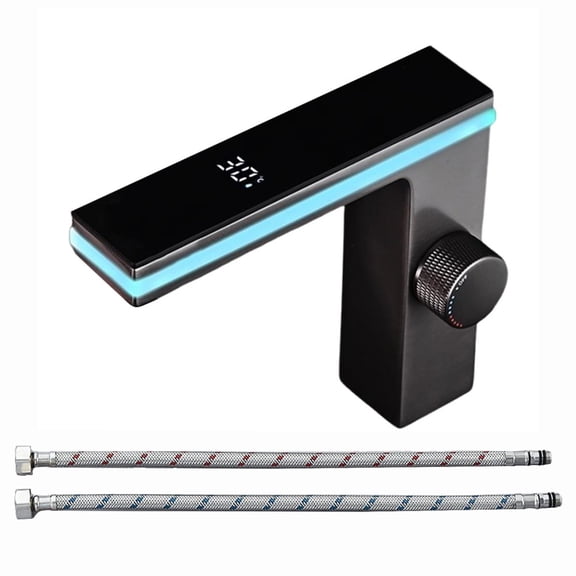 yaaqii Smart Digital Display Faucet with Ambient Light: Stylish & Water-Saving
