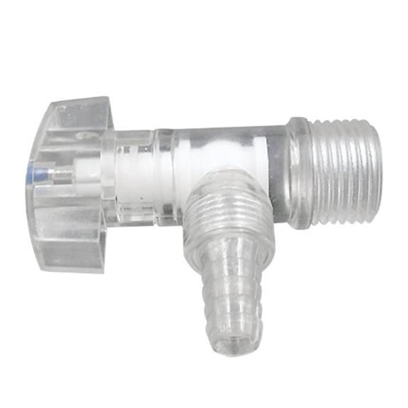 yaaqii Transparent Plastic Faucet Thread Water Tap Garden Irrigation Connector Valve