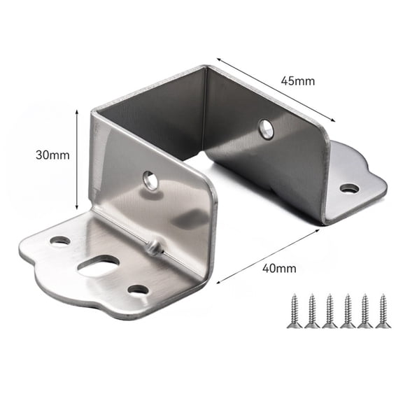 yaaqii U-shaped thickening Bed rail brackets Heavy Duty Metal Support Hinges 32/35/40mm