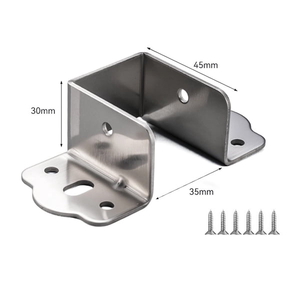 yaaqii U-shaped thickening Bed rail brackets Heavy Duty Metal Support Hinges 32/35/40mm