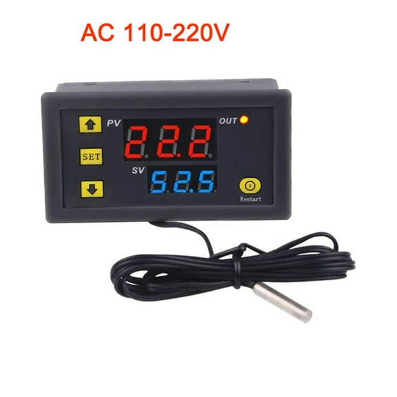 yaaqii W3230 Mini Digital Temperature Controller Heating and Cooling Control Thermostat