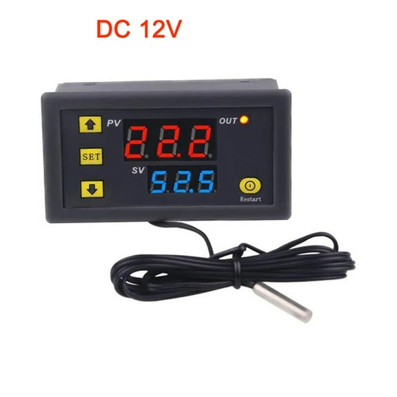 yaaqii W3230 Mini Digital Temperature Controller Heating and Cooling Control Thermostat