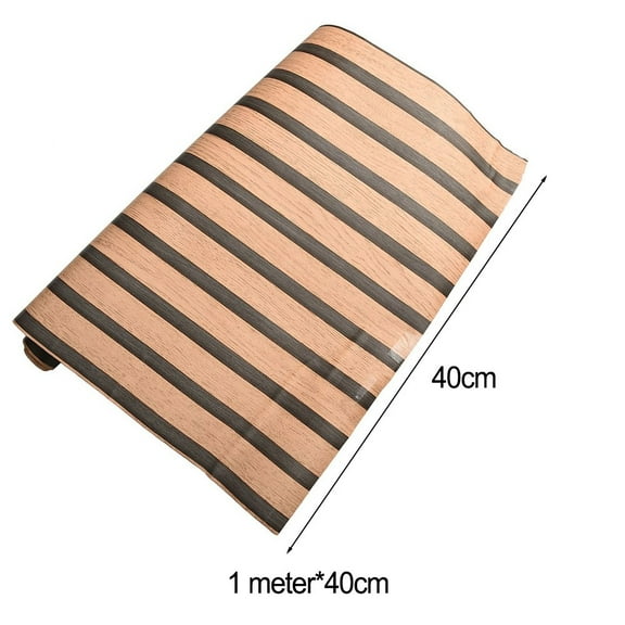 yaaqii Wood Slat Wallpaper Self-Adhesive Removable Peel and Wallpaper Width: 40cm