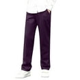 thumbnail image 1 of yardsong Boys School Uniform Pants Kids Straight Leg Dress Suit Pants Wrinkle-Free Stage Performance Formal Ceremony Outfits Purple,150, 1 of 6